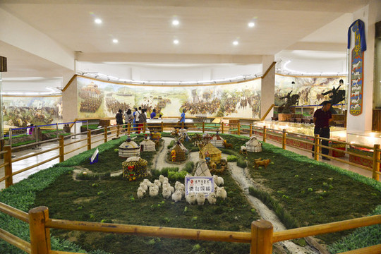 成吉思汗陵園內(nèi)場景