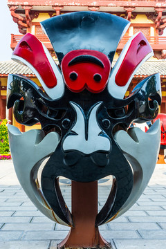臉譜雕塑