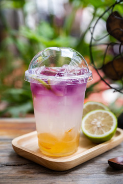 藍(lán)蝶柚子茶