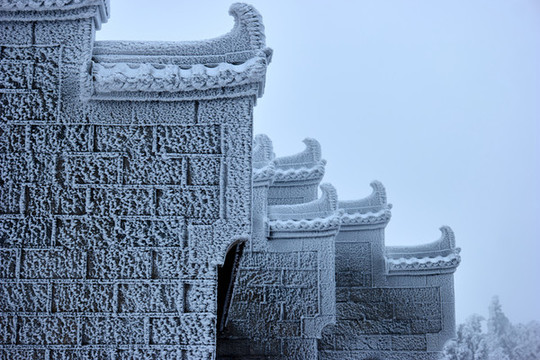 衡山雪景