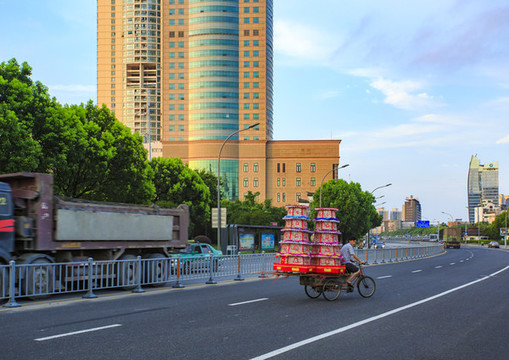 寧波市區(qū)交通道路風(fēng)光