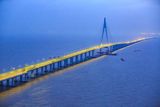 寧波慈溪杭州灣跨海大橋風(fēng)景