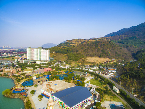 航拍達(dá)蓬山風(fēng)景區(qū)