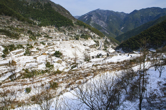 寧波四明山雪景