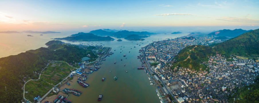 航拍石浦港