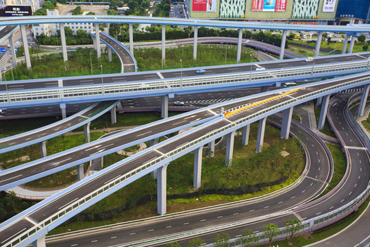 航拍寧波高架橋