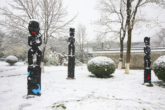 中山公園雪景