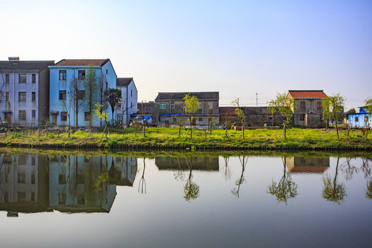 寧波海曙古林鎮(zhèn)莊潭河風(fēng)光