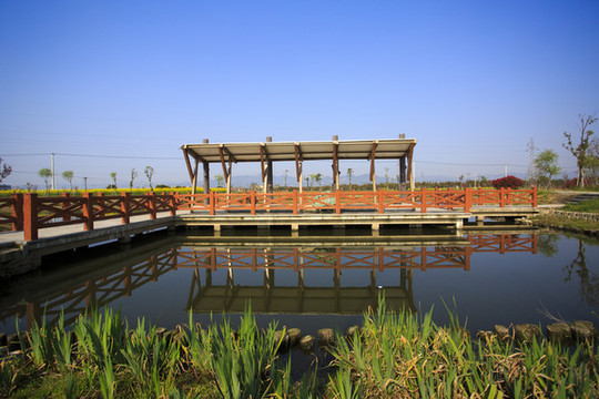 寧波海曙古林鎮(zhèn)莊潭河風光