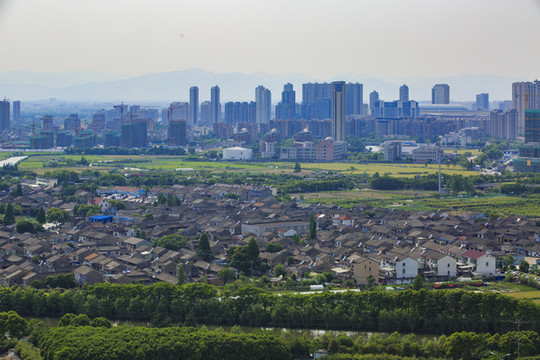 寧波鄞州城市建筑群風(fēng)光