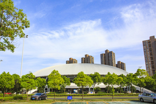 寧波鄞州體育中心景色
