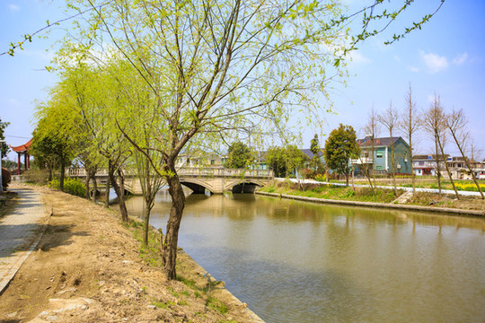 寧波鄞州咸祥鎮(zhèn)大湖契河美景