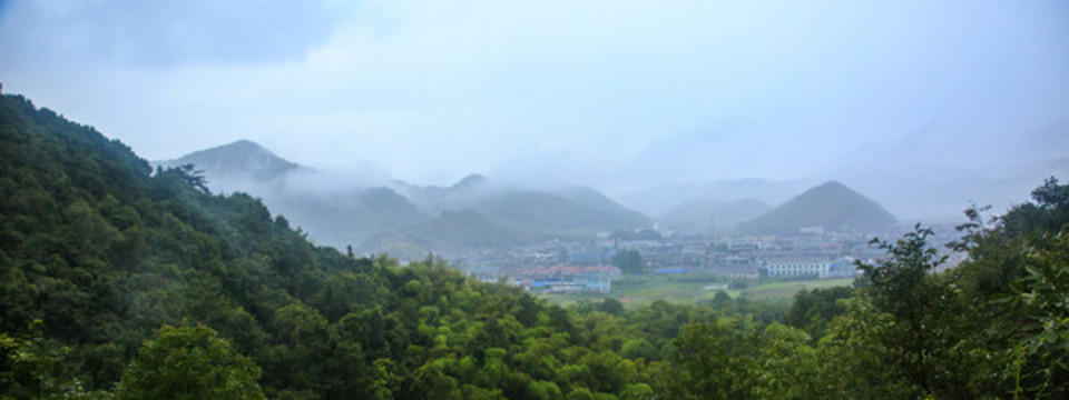 俯瞰塘溪鎮(zhèn)