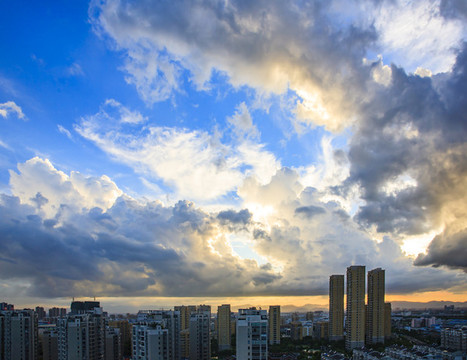 寧波鄞州建筑群風(fēng)光
