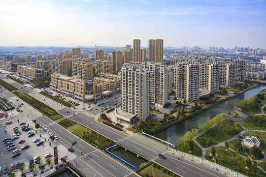 寧波鄞州建筑群風(fēng)光