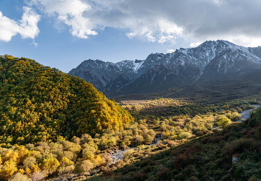 青海祁連山秋色