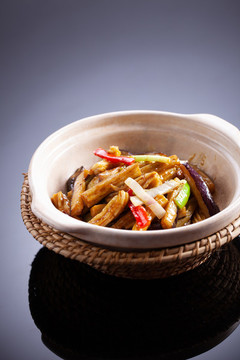 咖喱茄子鮮魷魚煲