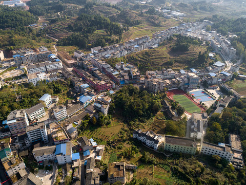 航拍石蓮鎮(zhèn)全景