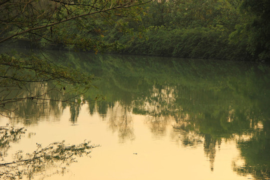 河流綠色