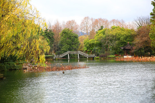 杭州西湖秋景