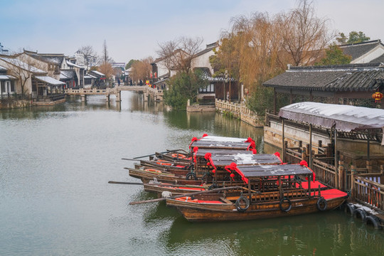 中國無錫蕩口古鎮(zhèn)古建筑旅游景點(diǎn)