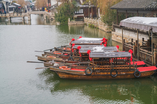 中國無錫蕩口古鎮(zhèn)古建筑旅游景點(diǎn)