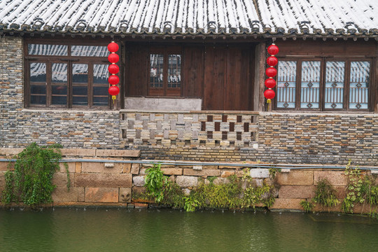 中國無錫蕩口古鎮(zhèn)古建筑旅游景點