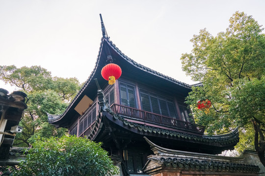 無(wú)錫美麗的惠山古鎮(zhèn)古建筑風(fēng)光