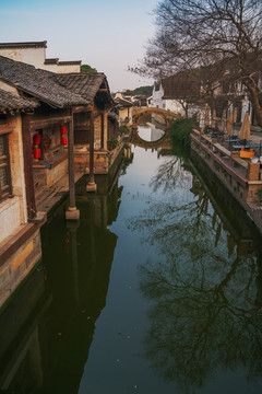 無(wú)錫美麗的惠山古鎮(zhèn)古建筑風(fēng)光