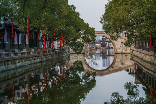 無錫美麗的惠山古鎮(zhèn)古建筑風(fēng)光