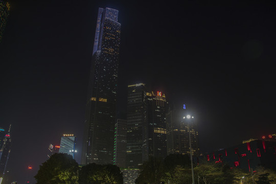 廣州東塔建筑夜景