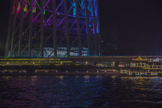 廣州珠江游輪夜景