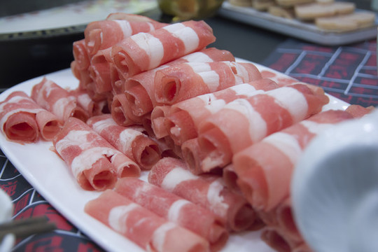 羊肉片特寫