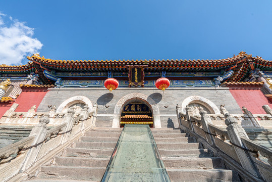五臺山景區(qū)的佛教寺廟建筑