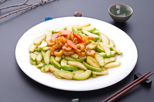 角瓜炒蝦仁