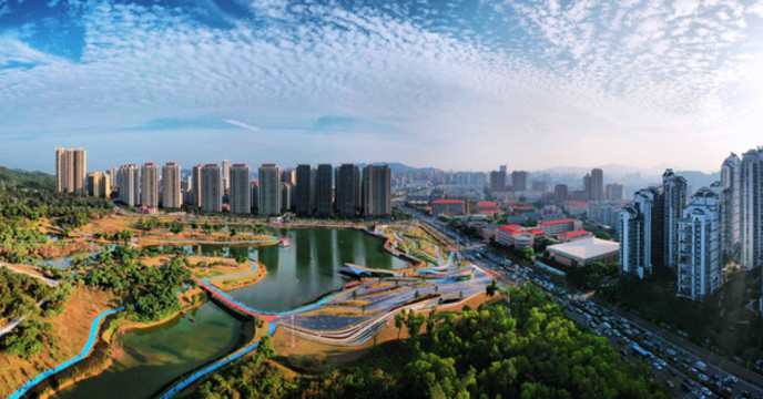 珠海城市風(fēng)光之香山湖公園