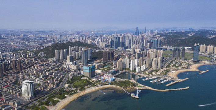 大連市航拍城市風光