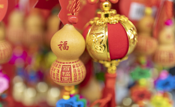 中國新年傳統(tǒng)掛飾大紅燈籠