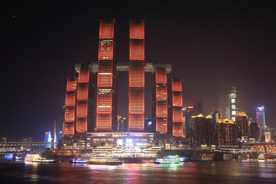 重慶來福士夜景