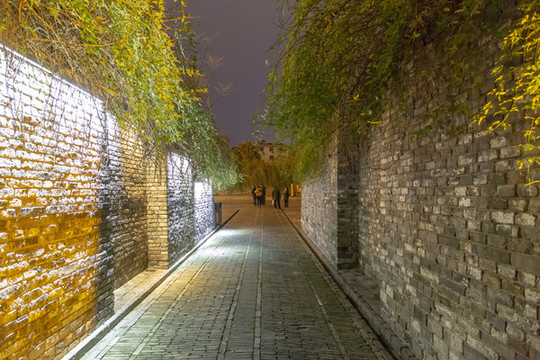 揚(yáng)州東關(guān)街東城門夜景