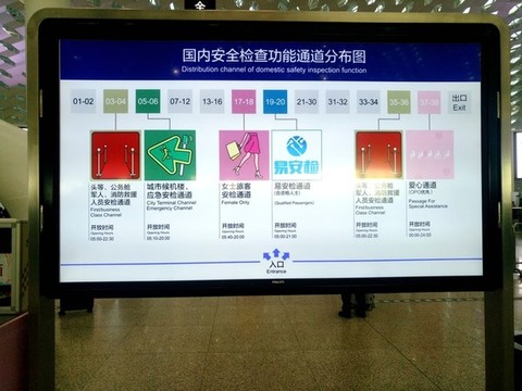 機(jī)場(chǎng)安檢通道圖