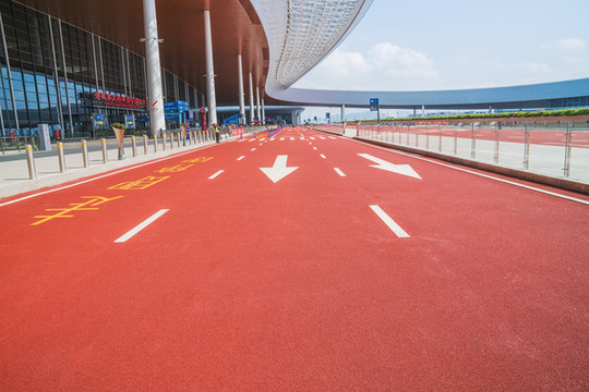 珠海港珠澳大橋海關建筑和風光