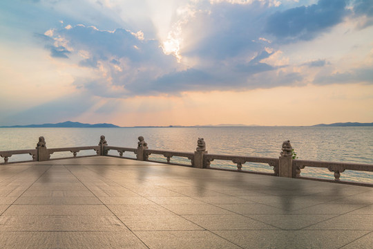 無錫太湖邊的一座古建筑群