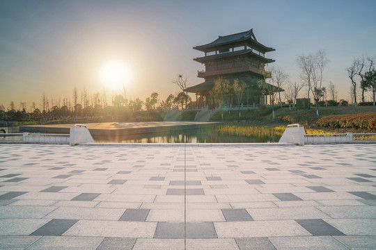 江蘇省東臺西溪古城旅游風光