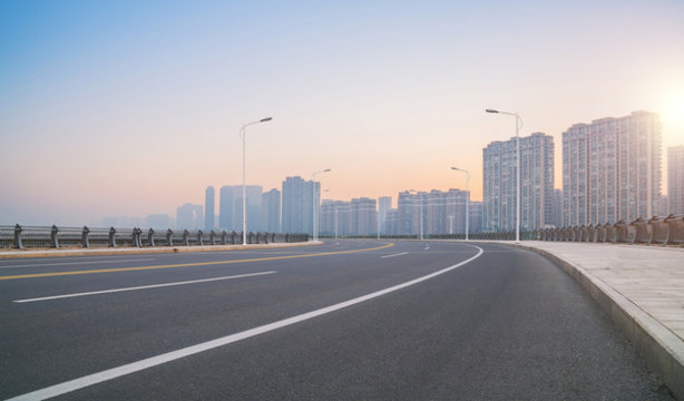 浙江杭州城市建筑和道路交通