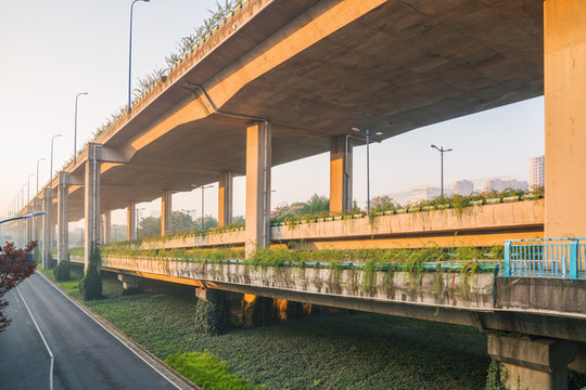 浙江杭州城市建筑和道路交通
