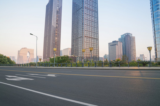浙江杭州城市建筑和道路交通