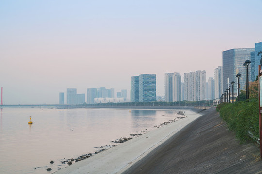 浙江杭州城市建筑和錢塘江風(fēng)光