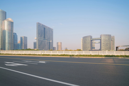 浙江杭州城市建筑和道路交通