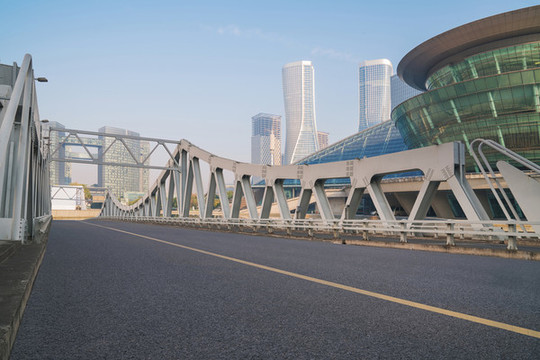 浙江杭州城市建筑和道路交通
